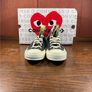 Converse x CDG PLAY Chuck 70 High Black Men’s Size 10 US